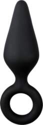 Easytoys Black Buttplugs With Pull Ring