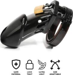 Latetobed Chastity Cage Long Black