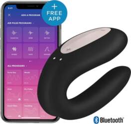 Satisfyer Double Joy Connect App Black