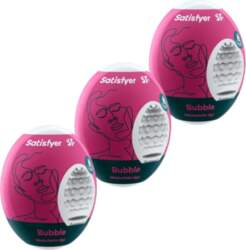 Satisfyer Masturbator Egg Bubble 3-pack