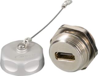EFB Elektronik HDMI IP67 Feed-Through Coupling