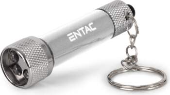 ENTAC 5 LED Keychain Flashlight Silver