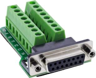 InLine 92502A spaiļu bloks / D-Sub
