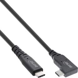 InLine USB4 kabelis, USB-C, vienpusējs leņķa