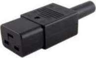 MicroConnect C19PLUG strāvas kabelis, melns, C19