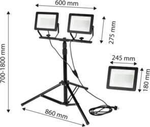 NEO TOOLS Double Spotlight 2x100W SMD
