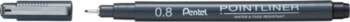 Pentel Pointliner Fineliner Black 0.8