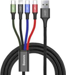USB kabelis Baseus Fast 4in1 2xUSB-C