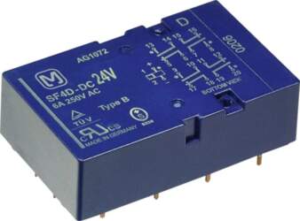 Panasonic PCB relejs 24 V/DC 6