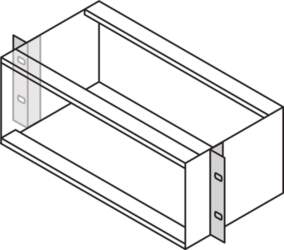 SCHROFF 19BRACKET 3U UNIV. (2 PCS/KIT)