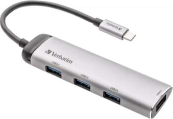 Verbatim USB-C Multiport Hub, 4x USB