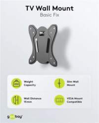 Goobay TV-Wall Mount Basic Fix (Izmērs