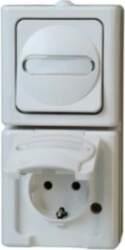 HEINRICH KOPP Kombination Vertical Switch/Schuko Socket