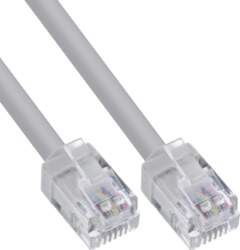 InLine® Modular Round Cable RJ12, vīrietis-vīrietis