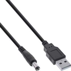 InLine USB-DC barošanas adaptera kabelis, USB