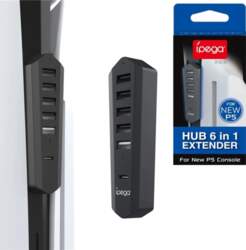 IPEGA USB/USB-C Hub for PS5 Slim