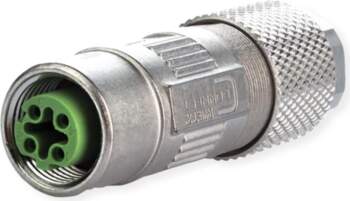 METZ CONNECT M12 Socket D-coded IP67