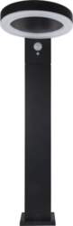 REV LED Solar Light Round Black