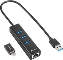SHARKOON USB Hub - 3 portu