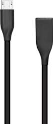 Silikona kabelis USB-Micro USB (Melns, 2m)