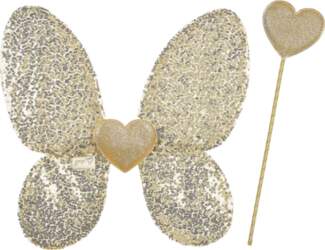 Souza! Gold Wings with Sequins and
