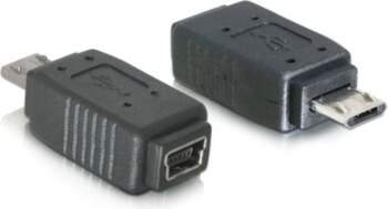 Adapteris USB micro-B vīrišķais uz mini