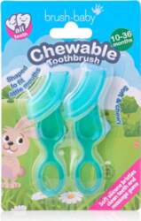 BRUSH BABY Chewable Toothbrush Teether 2-Pack