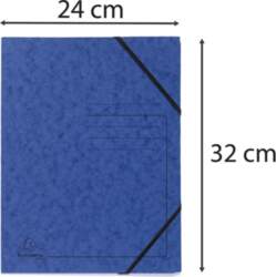 Exacompta Colorspan Elasticated Folder A4 Blue