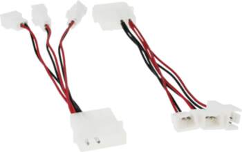 InLine PC ventilatora adaptera kabelis 12V