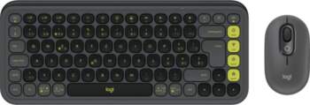 Logitech POP ICON COMBO Swiss, Grafit/Zaļš