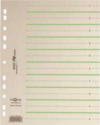 PAGNA 100 Divider Sheets Easy Rip