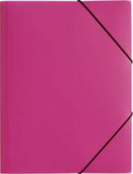 PAGNA Document FolderA4 Polypropylene Pink Elastic