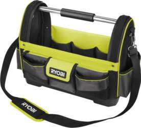 RYOBI Open Tool Bag, Large, Green/Black