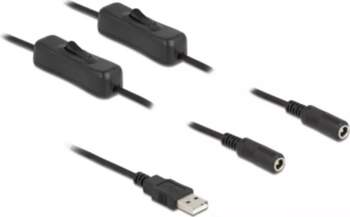 USB Type-A vīriešu uz 2 x