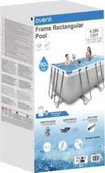 AVENLI Grey Rectangular Frame Pool 400x207x122