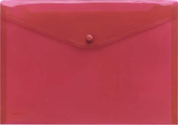 FolderSys A4 Red Transparent PP Document