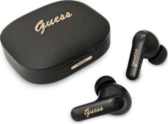 Guess Script Metal TWS Earbuds Black
