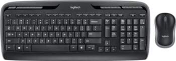 Logitech Wireless Desktop MK330 - Melna