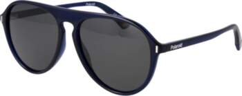 POLAROID Men`s PLD6225S57PJP Rectangular Polarized Sunglasses