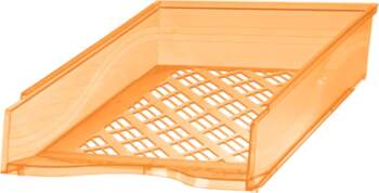 Bene Briefkorb 60100 A4 Orange Transparent