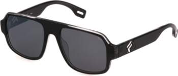 FILA SFI529-5401D1 Unisex Rectangular Sunglasses, Black