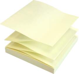 InFO Z-Fold Sticky Notes Yellow 1