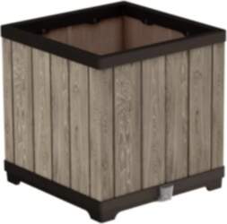 KETER Deco Square Planter Ashwood Flower