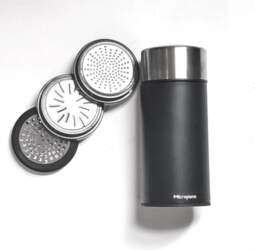 Microplane Universal Mill - Melns/Caurspīdīgs Rotācijas