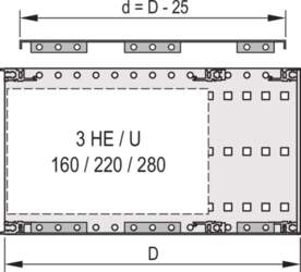 Schroff 24560082 EMC pārsega plāksne sānu