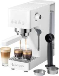 AMZCHEF CE-EM3131-WT Piston Coffee Maker (White)