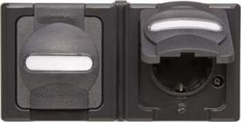 Heinrich Kopp BlueElectric Surface-Mounted Double Socket