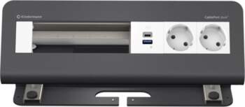 Kindermann CablePort desk² 6-fold 2x Power