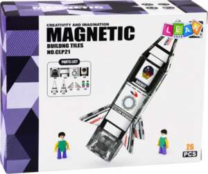 LEAN TOYS magnētiskie konstruktoru bloki kosmosa