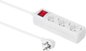 MICROCONNECT 3-Way Schuko Socket 5m On/Off